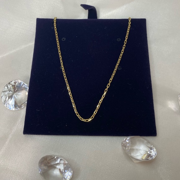 14K YELLOW GOLD small paperclip link chain REAL GOLD 18” - Picture 6 of 13